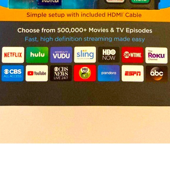 ROKU EXPRESS🎁NEW IN BOX, INCLUDES REMOTE,BATTERIES - Picture 2 of 5